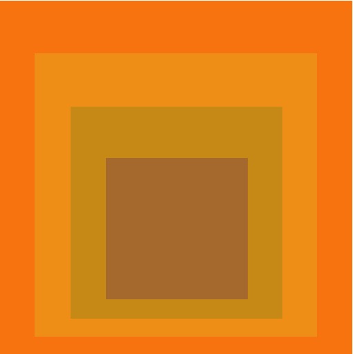 Study demonstrating color relativity after Albers